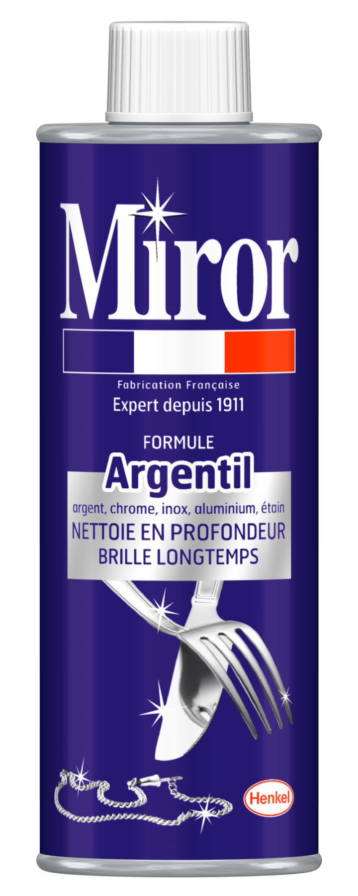 Nettoyant pour métaux Argentil 250 ml Miror