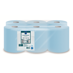 METRO PROFESSIONAL Bobine essuie mains bleu 2 plis 450 feuilles x 6