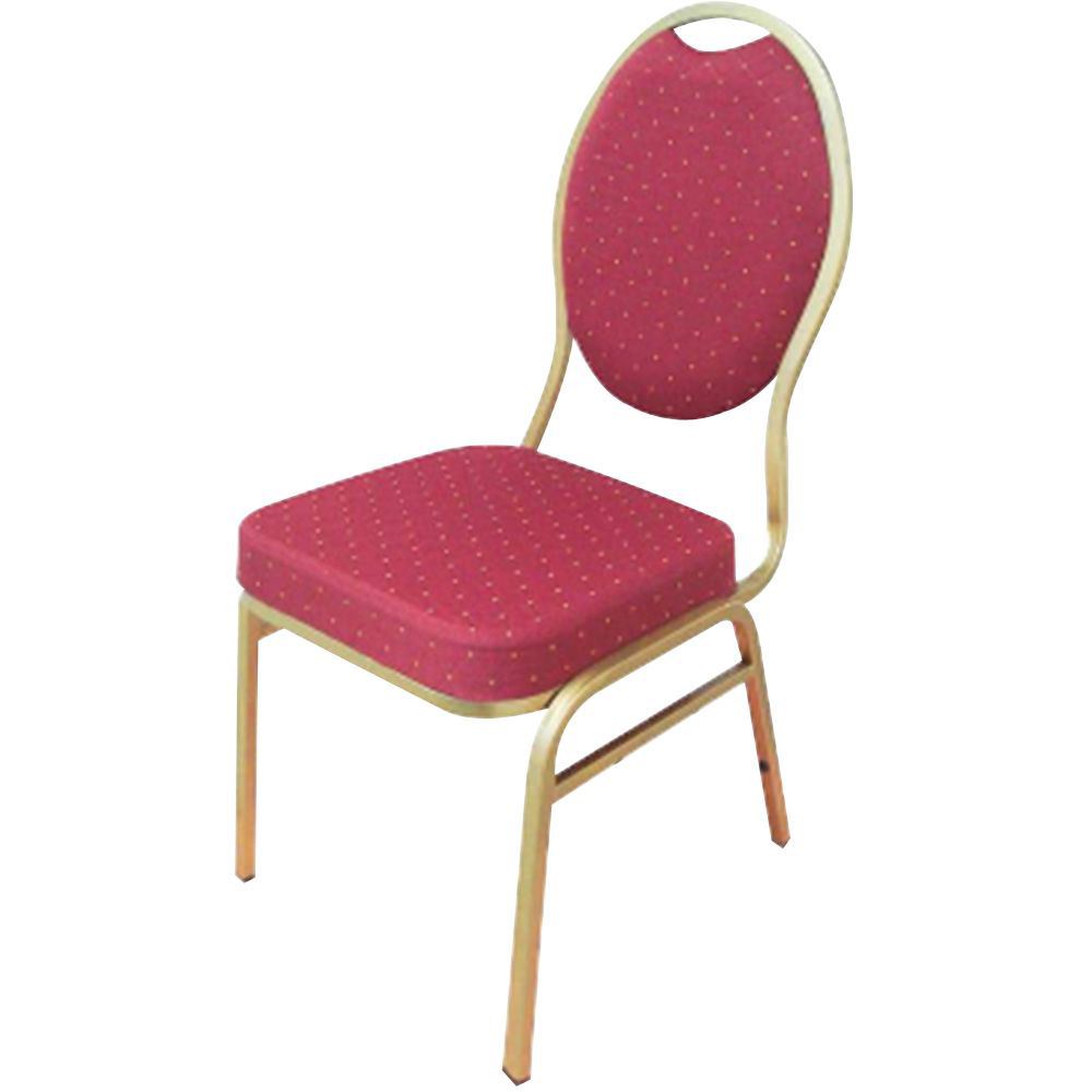 Chaise de réception Banquet rouge et doré