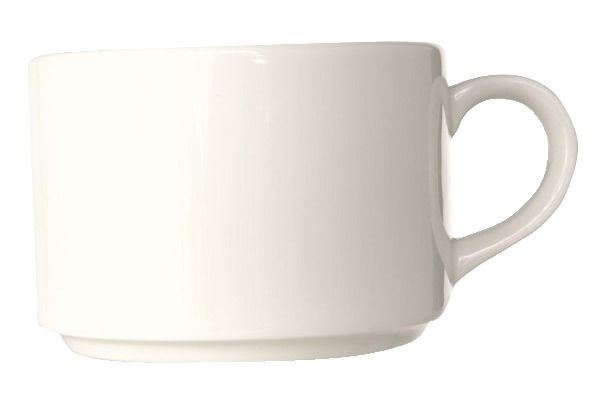 Tasse à thé porcelaine empilable blanc 20 cl x 10