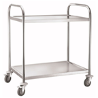 METRO PROFESSIONAL Chariot de service 2 plateaux inox