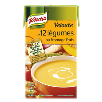 Soupe 12 Légumes Fromage Frais KNORR la brique de 1 l