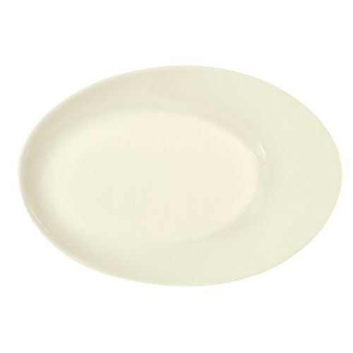 Assiette plate ovale Silhouette blanc 26 cm Bauscher