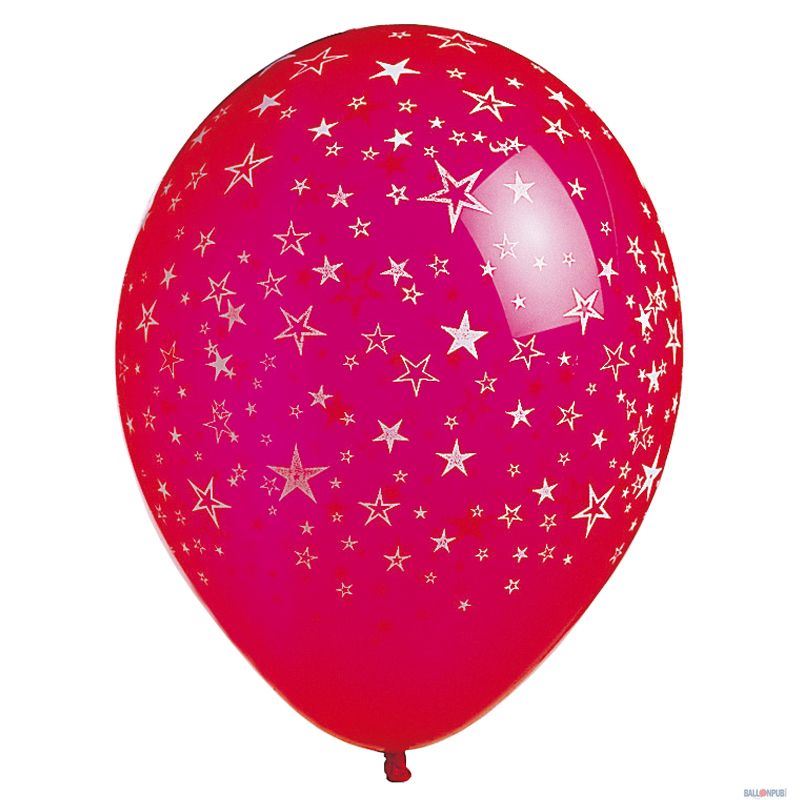 Ballon imprimé étoile 30 cm x 8