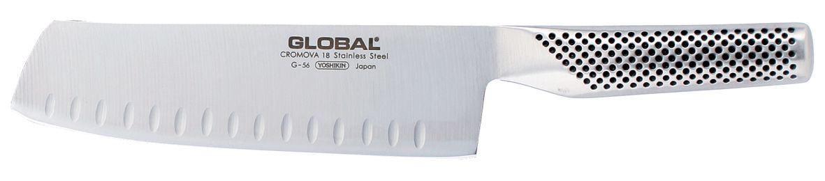 Couperet à légume alvéolé G56 18 cm Global - 120239