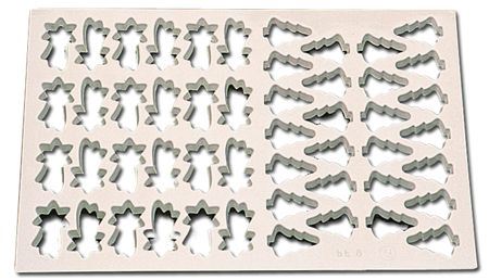 Plaque découpoir ABS 24 sapins + 24 étoiles Matfer - 152006