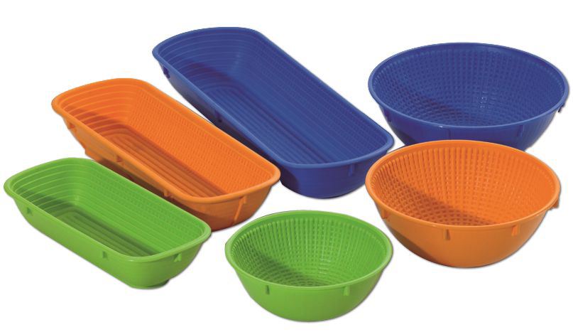 Banneton polypropylène ovale vert 500 g Matfer - 118508