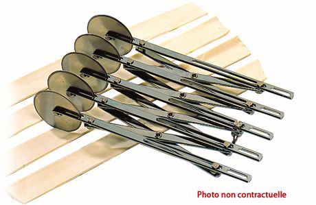 Rouleau multicoupe extensible 7 roulettes lisses Matfer - 141012
