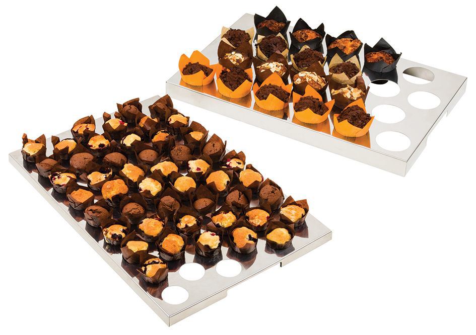 Plaque de calage inox 22 muffins 7 cm Matfer - 310718