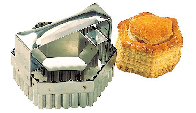 Découpoir inox hexagonal uni double 9 cm Matfer - 153020