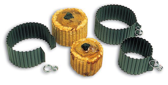 Moule Exopan® pâté en croûte rond cannelé sans fond 6.5 cm Matfer - 331264