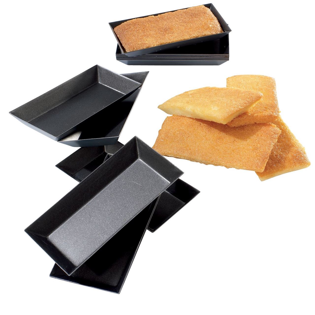 Moule Exopan® financier 9.8 x 5.1 cm x 25 Matfer - 331603
