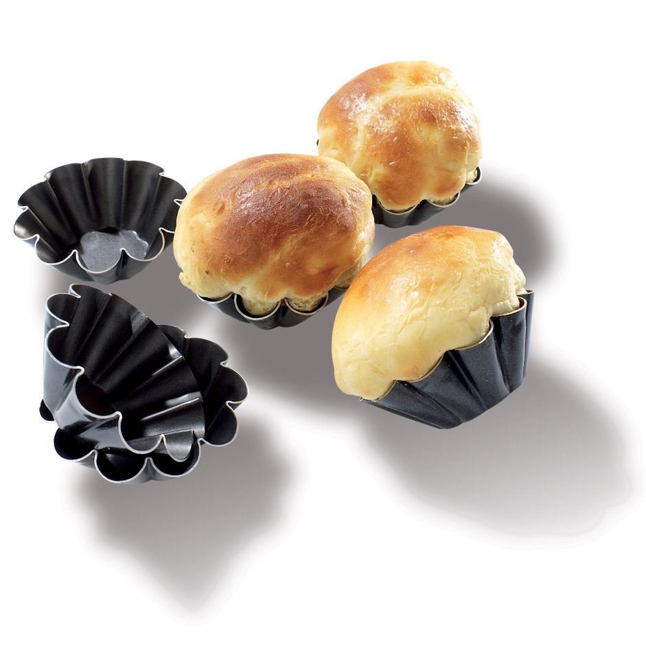 Moule Exal® brioche 10 côtes 10 cm Matfer - 334027