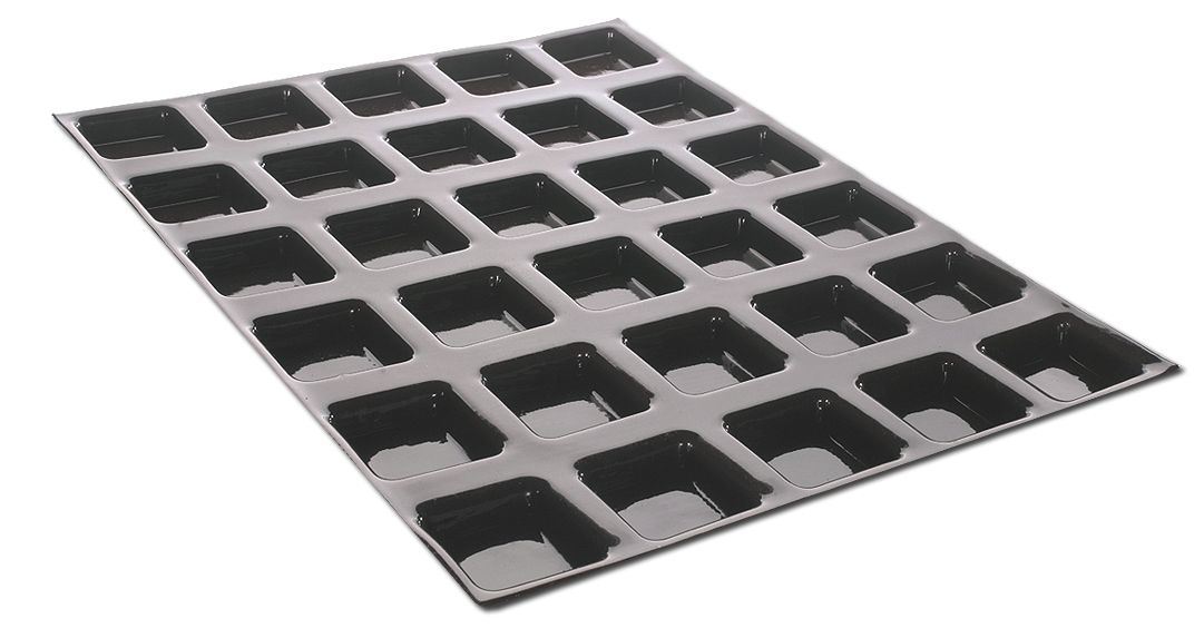 Moule silicone® 40 tartelettes carrées Flexipan® Matfer - 336053