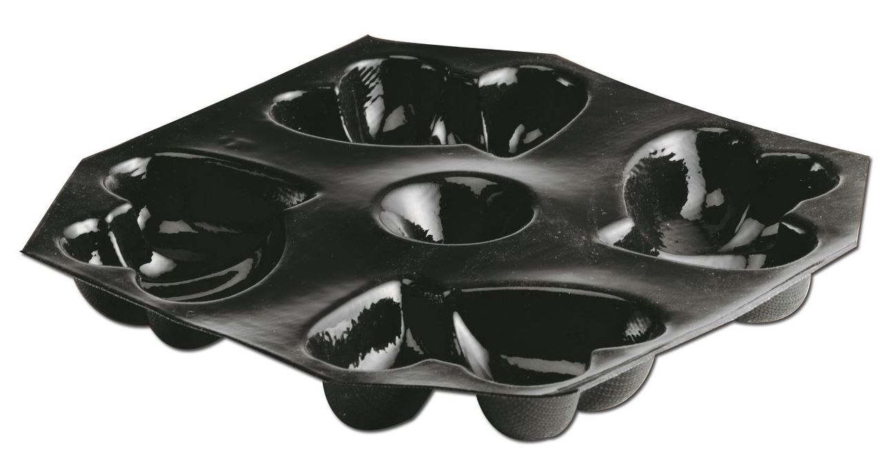 Moule silicone 8 coeurs entrelacés Flexipan® Matfer - 336091