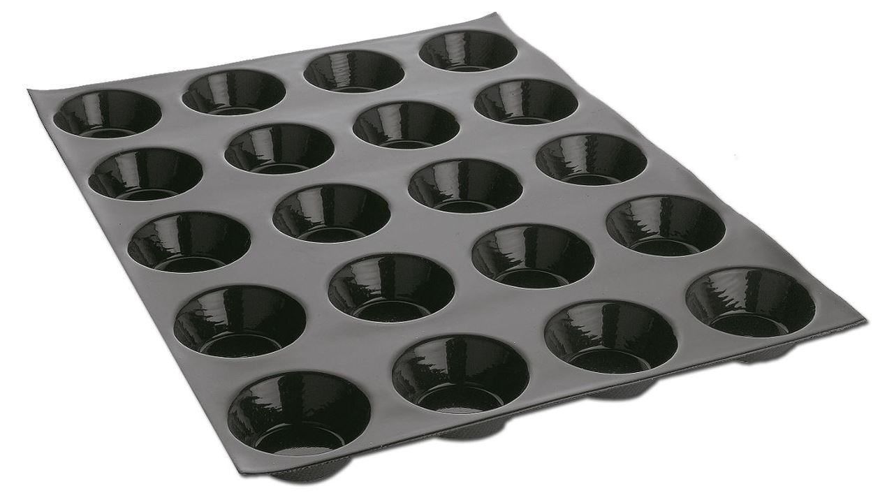 Moule silicone® 15 tartelettes creuses évasées Flexipan® Matfer - 336132