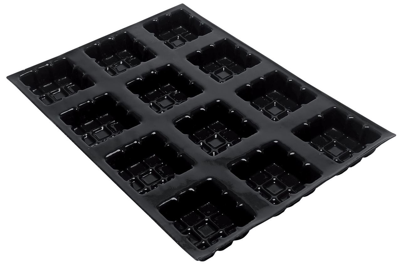 Moule silicone® 24 tartelettes carrées Flexipan® Matfer - 336152