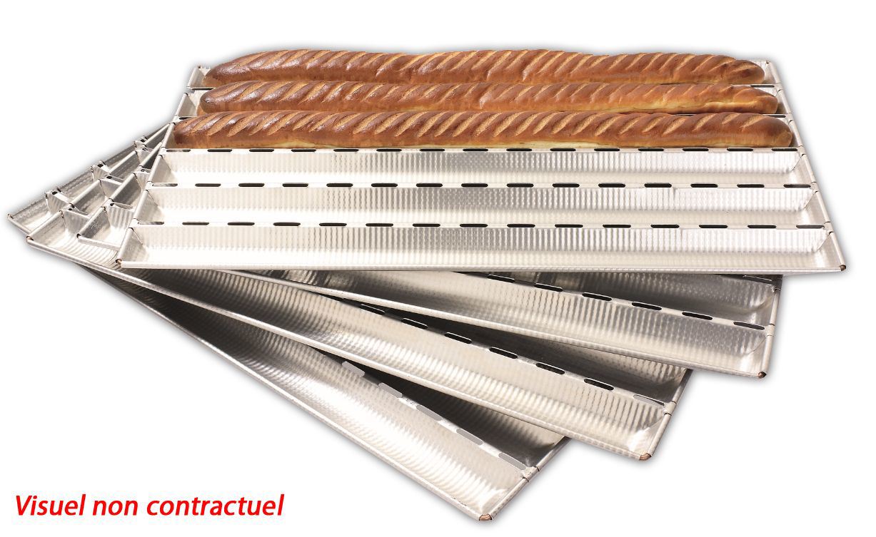 Plaque aluminium pain 6 x 2 livres 79 x 58 cm Matfer - 311133