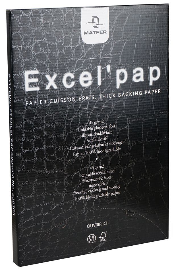 Papier siliconé Excel'Pap 60 x 40 cm 500 feuilles Matfer - 320200