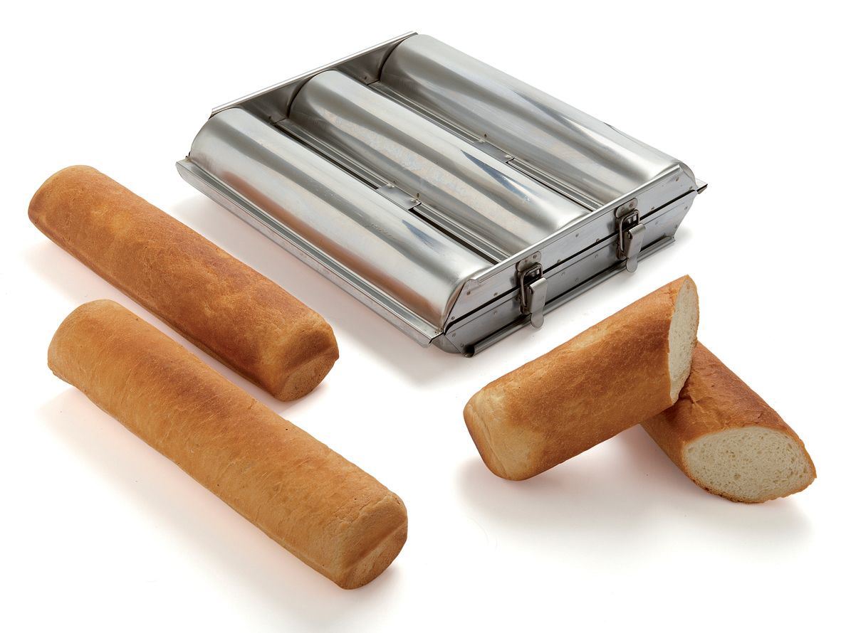 Moule inox toast rond tripleD.7 x L.30 cm 300 g Matfer - 341712