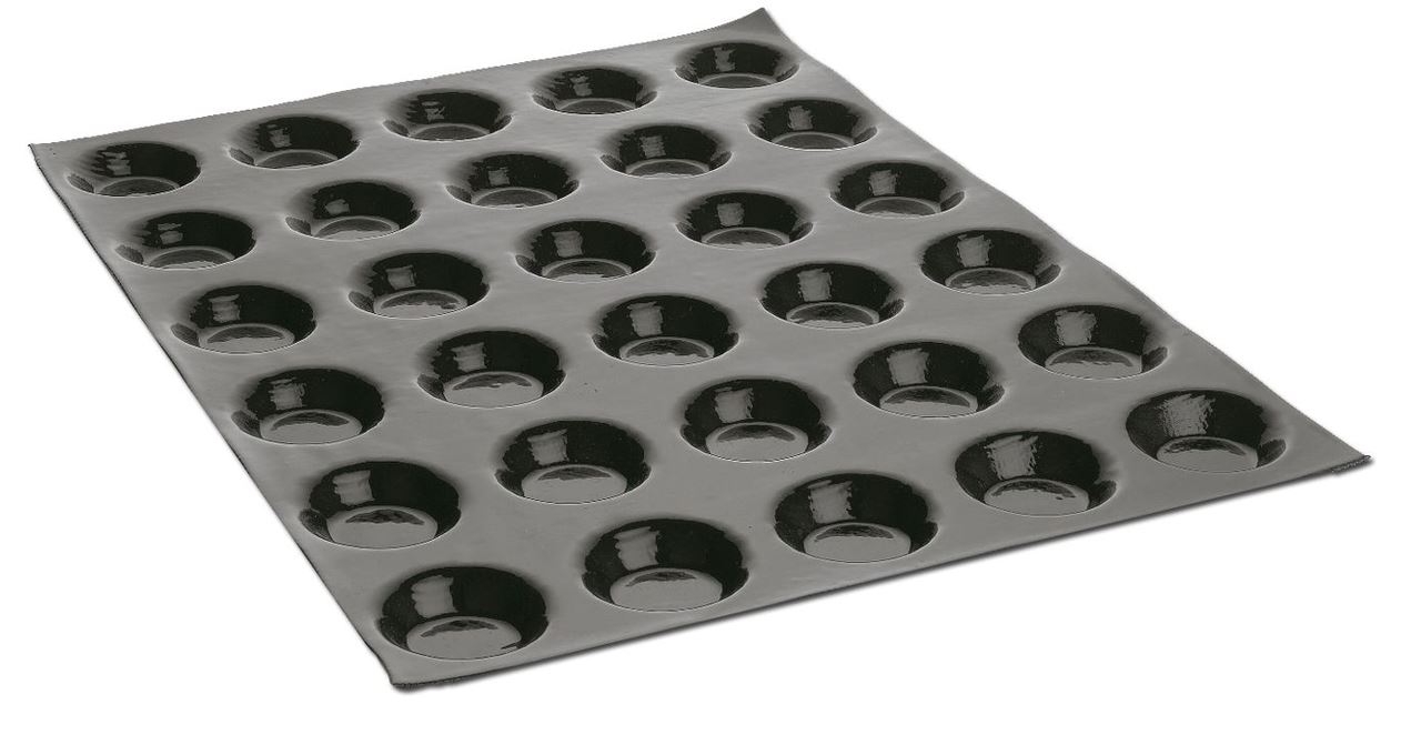 Moule silicone 60 mini quiches GN1/2 Flexipan® Matfer