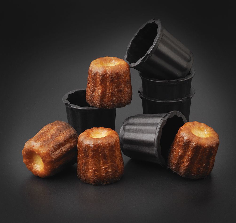 Moule Exoglass® cannelé 5.5 x 5.5 cm x 6 Matfer - 345417