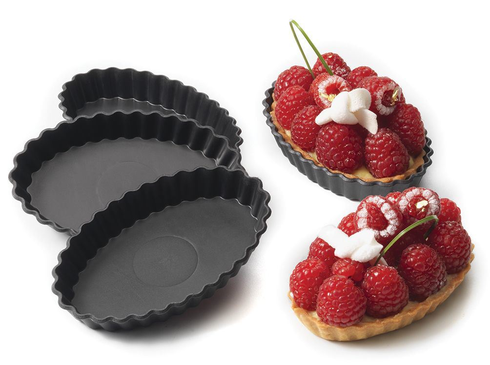 Moule Exoglass® tartelette oblong 11.7 x 7 cm x 12 Matfer - 345202