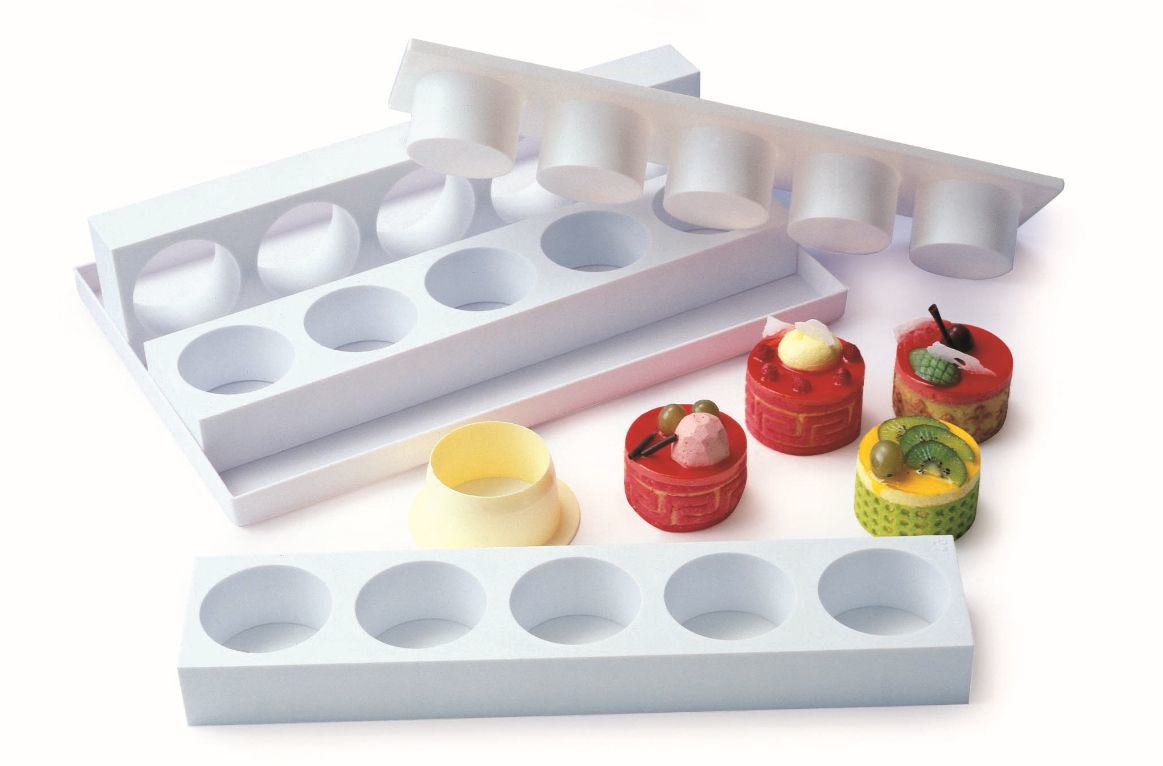 Multimoule 35 gâteaux ronds 60 x 40 cm Matfer - 350011