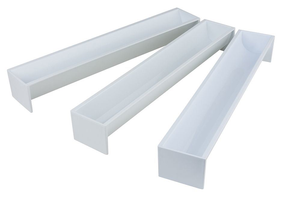 Moule plastique gouttière à bûche demi-ronde 47 cm Matfer - 351012