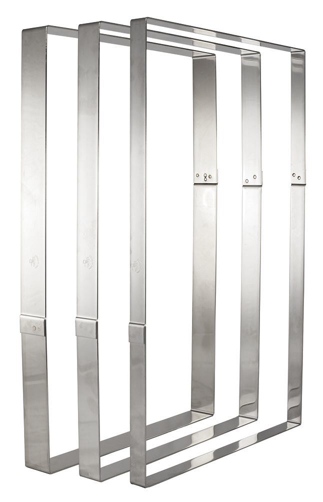 Cadre à mousse inox rectangle 49.6 x 29 cm cm Matfer - 371009