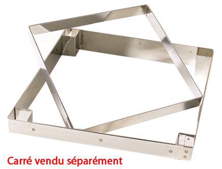 Découpoir inox carrée pour tartelette 13 x 13 cm Matfer - 371223