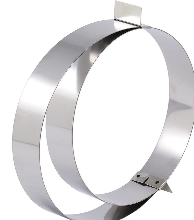 Cercle à mousse inox extensible rond 18/36 cm H.4.5 cm Matfer - 371420