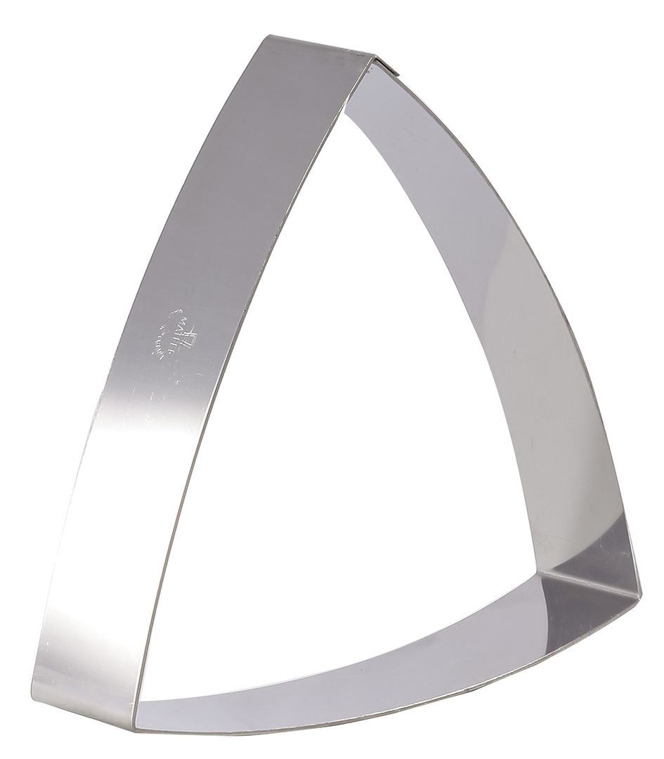 Cercle à trarte inox triangle bombé 19 cm H.4 cm Matfer - 373003