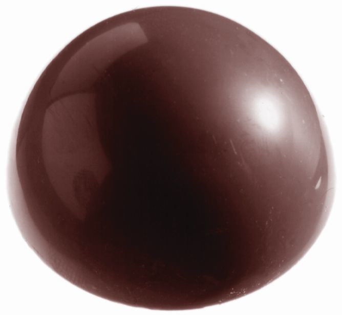 Plaque chocolat 12 empreintes demi sphères 5 cm 40 g Matfer - 380153