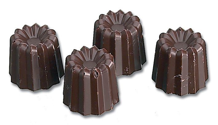 Plaque chocolat 40 empreintes mini-cannelés 9 g Matfer