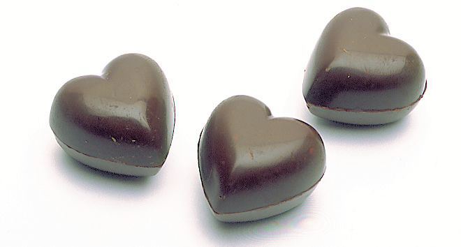 Plaque chocolat 21 empreintes coeurs 10 g Matfer - 380206