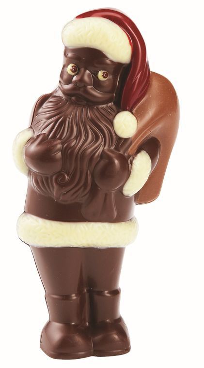 Moule chocolat 2 empreintes pour 1 père noël debout 20.5 cm Matfer - 381025