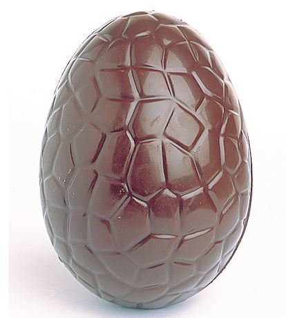 Moule chocolat 3 empreintes coquille craquelée pour 1 oeuf et demi 13.7 cm Matfer - 382024