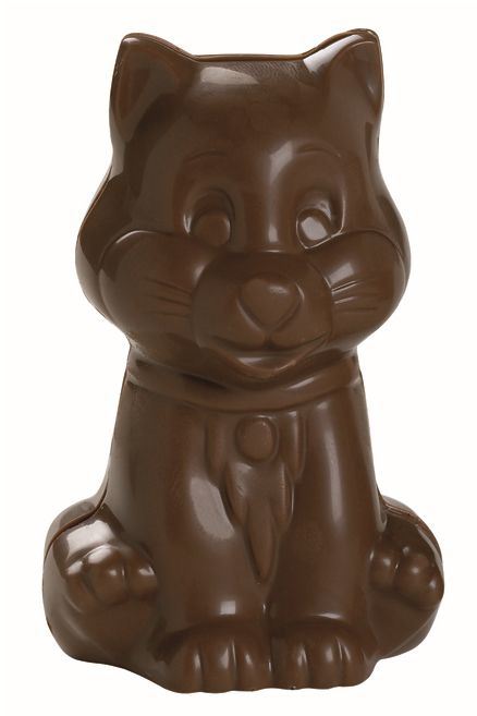 Moule chocolat 4 empreintes pour 2 chats 8.5 cm Matfer - 382056