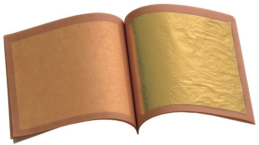 Feuille d'or 25 feuilles 8 x 8 cm Matfer - 410320