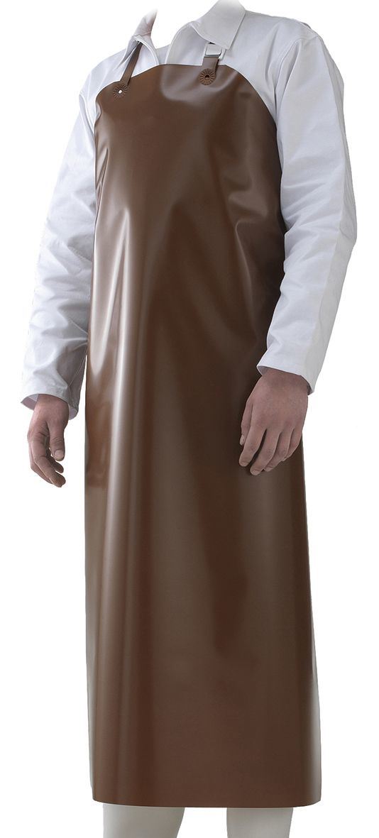 Tablier chocolat avec sangle de cou 115 x 90 cm Matfer - 774002