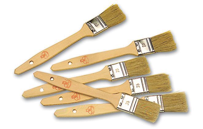 Pinceau de cuisine plat manche bois 2 cm Matfer - 116031