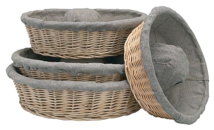 Banneton osier entoilé couronne 32 cm 1000 g Matfer - 118522