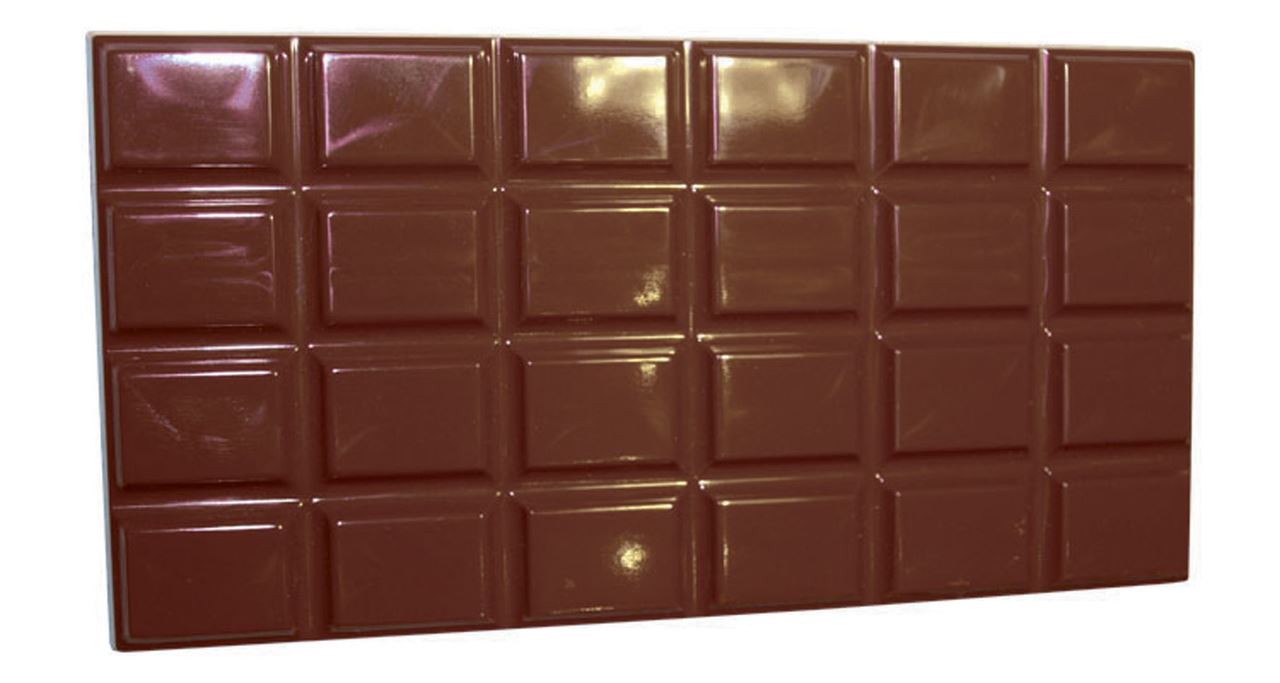 Plaque chocolat 3 empreintes tablettes de 100 g 4 x 6 carrés Matfer - 380256