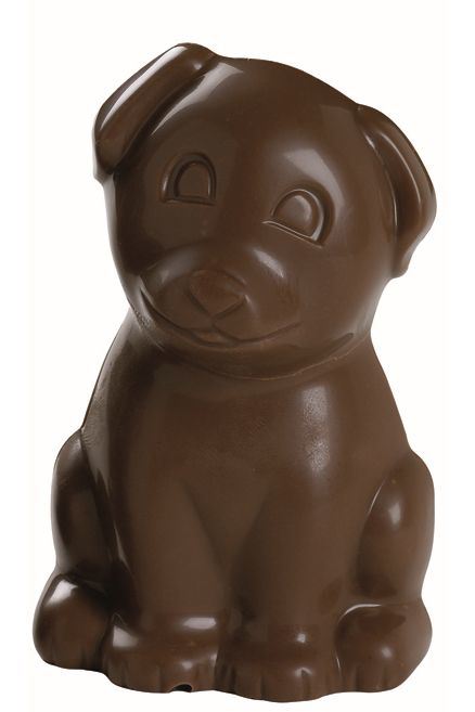 Moule chocolat 4 empreintes pour 2 chiens 8.5 x 5.5 cm Matfer - 382055