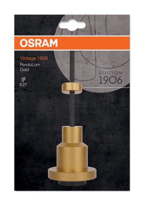 Plafonnier Pendulum vintage 1906 doré Osram
