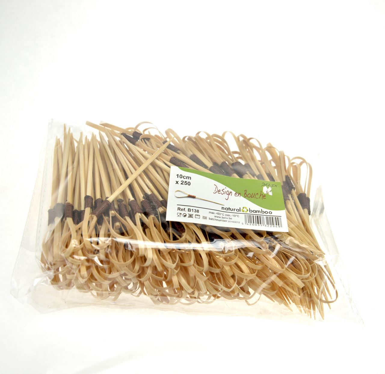 Brochette en bambou Lasso 9 cm (vendu par 250)