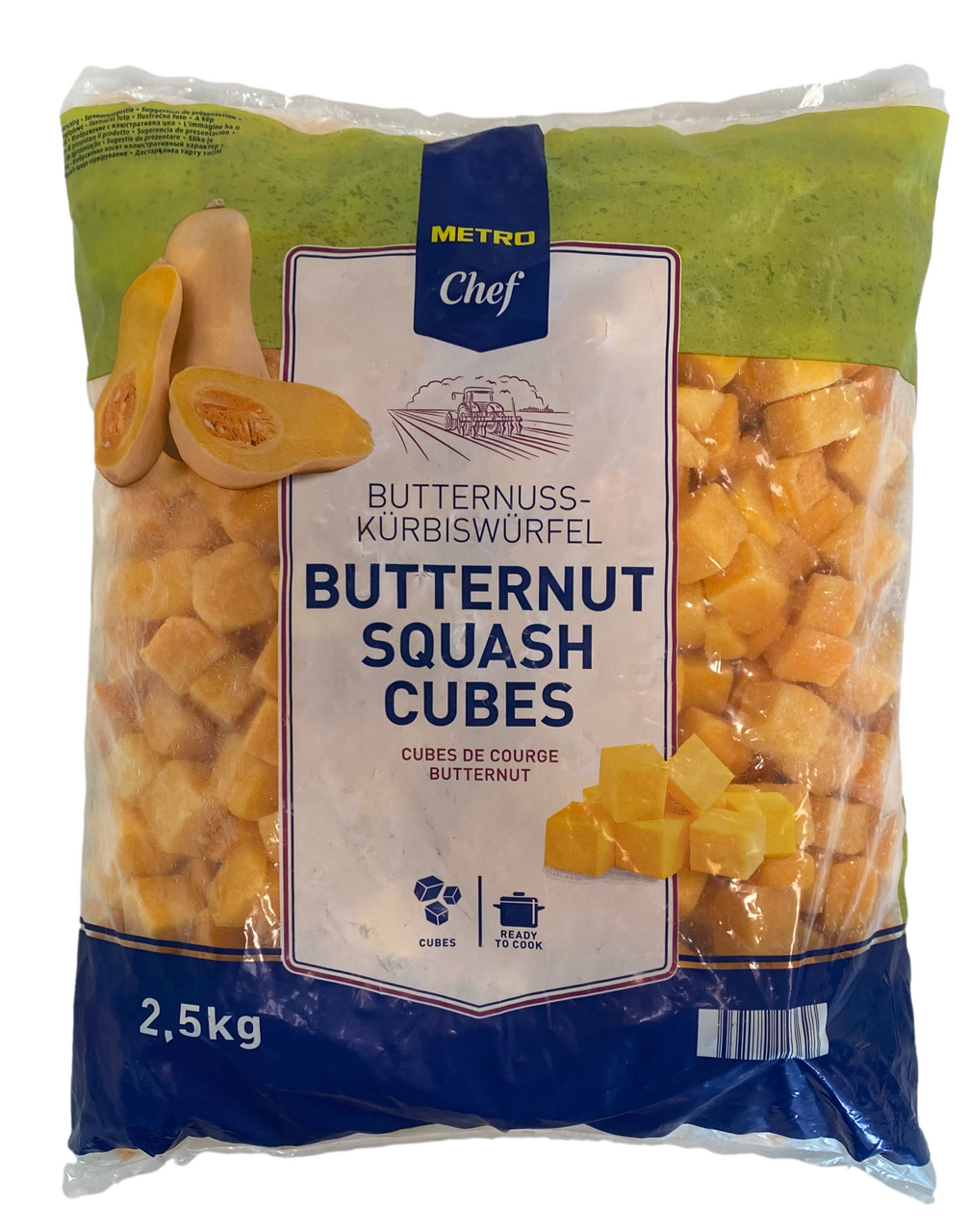 METRO Chef Cube de butternut 20 x 20 2.5 kg