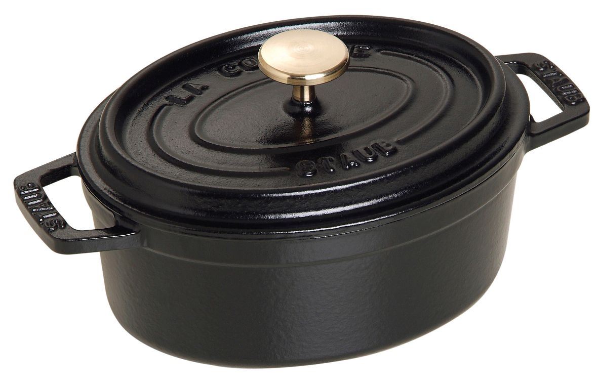 Cocotte fonte ovale noir 15 cm Staub