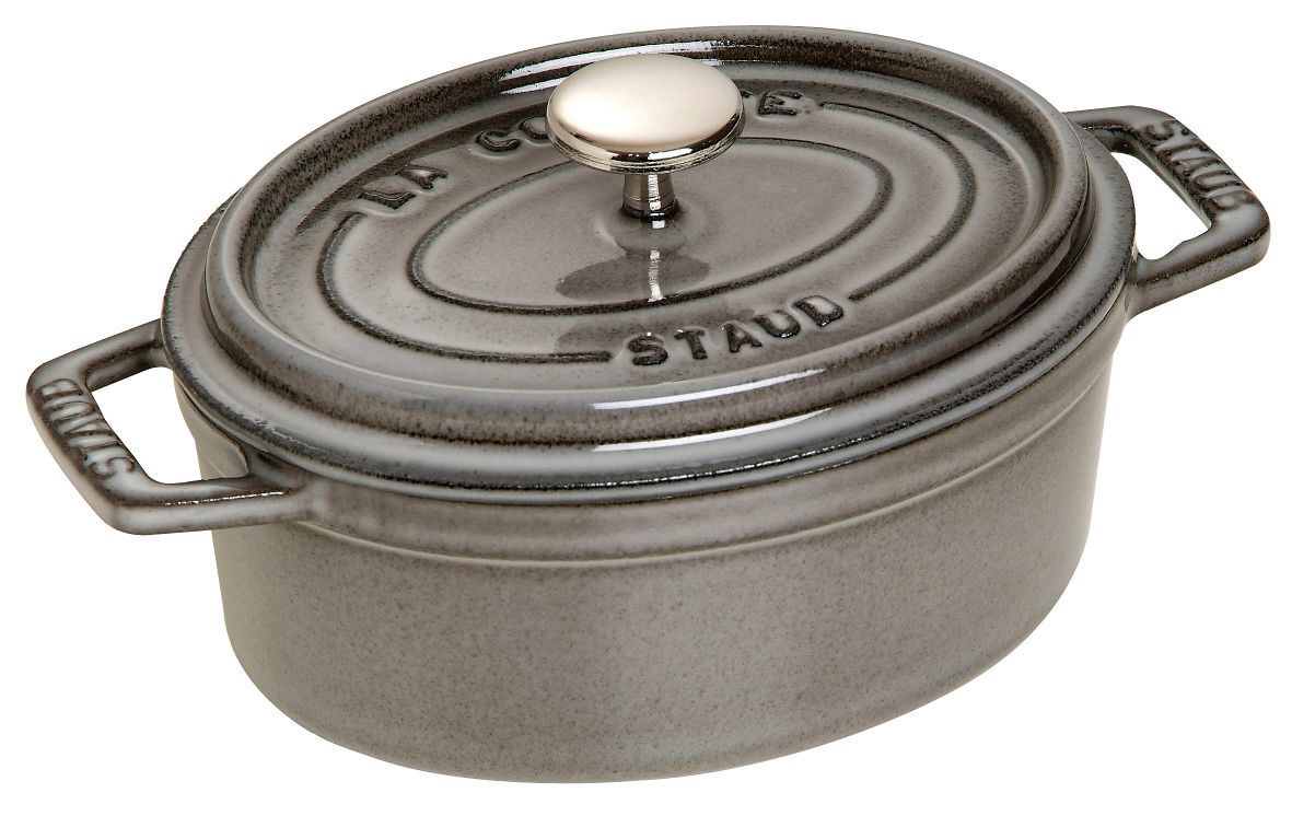 Cocotte fonte ovale noir 17 cm Staub